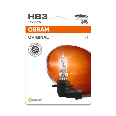Abbildung von OSRAM ORIGINAL LINE 12V, HB3, Halogen Scheinwerferlampe, Einzelblister
