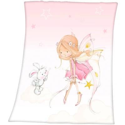 Abbildung von Herding Young Collection Kinderdecke &quot;Little Fairy&quot;, liebevolles Motiv