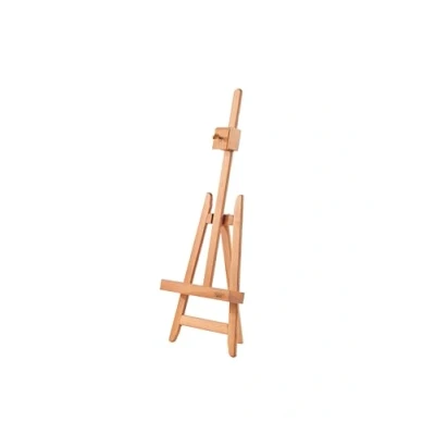Abbildung von Honsell M/21 Mabef Miniatur Tischstaffelei Lyra, ideal als Ausstellungsstaffelei, Höhe und Neigung verstellbar, hergestellt aus qualitativ hochwertigem, geöltem Buchenholz