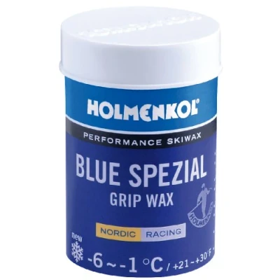 Abbildung von Holmenkol Unisex Erwachsene Grip Steigwachs, Blue Spezial, 45 Gramm