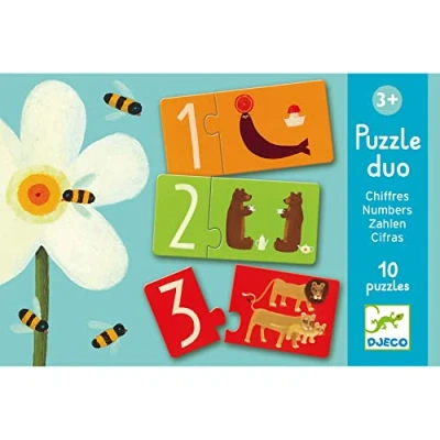 Abbildung von DJECO Puzzle Lernspiel Duo Assoziationsspiel für Kinder ab 2 Jahren, Puzzleteile
