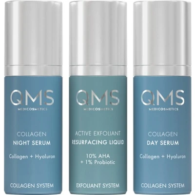 Abbildung von QMS Medicosmetics Core System Collagen + Exfoliant Strong Set 3 x 30 ml