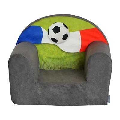Abbildung von FORTISLINE Kindersessel Abnehmbarer Bezug Weicher Schaumstoff FANZONE Football FR Mini Schaumstoffsessel Kinder Kinderzimmer