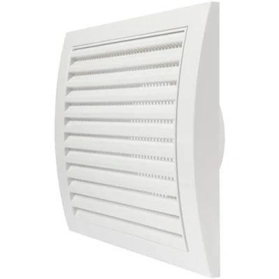 Abbildung von Repa Market Ø125mm / 190mm x Weiß Lüftungsgitter mit integriertem Schädlingsschutz, stabil, Lüftungsgitter, HVAC Lüftungsschlitzabdeckung (Ø125mm)