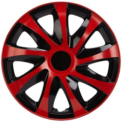 Abbildung von NRM KO238 Radzierblende Draco CS, Schwarz/Rot, 14 Zoll, 4er Set