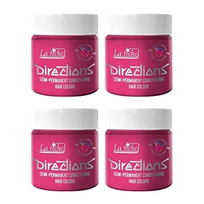 Abbildung von La Riche Directions Semipermanente Haarfarbe 100 ml Dose 4 Packung (Carnation Pink)