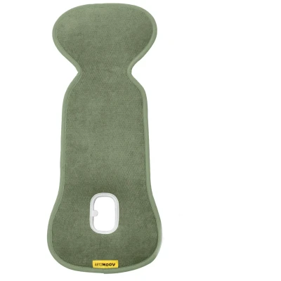 Abbildung von Aeromoov Baby Sitzauflage Air Layer Einlage Für Autositz oder Kinderwagen Gruppe 0 Antischwitz Sommerbezug Bio Baumwolle Green Moss