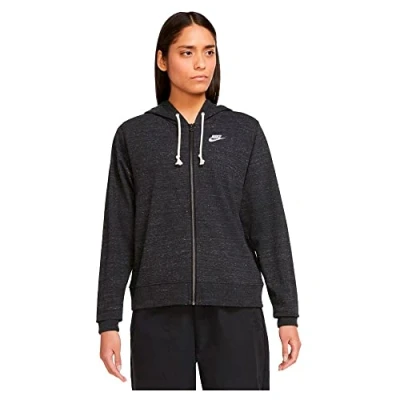 Abbildung von Nike Sportswear W GYM VNTG EASY FZ Sweatjacke, Damen, Größe: XXL, Black/white