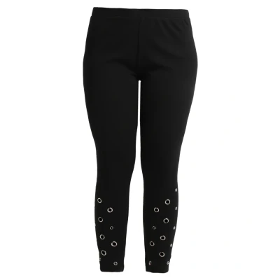 Abbildung von Urban Classics Curvy Ladies Eyelet Leggings Hosen, Damen, Größe: Small, Black