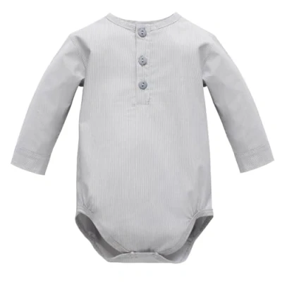 Abbildung von Pinokio Baby Jungen Bodysuit Long Sleeve Polo Wooven Underwear, Grey Charlie, 62 EU