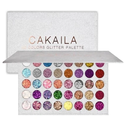 Abbildung von Jinlaili 40 Farben Glitzer Lidschatten Palette, Lidschattenpalette Bunt, Eyeshadow Palette Schimmernde, Make up Langlebig Wasserdicht, Augenpalette, Schminkpalette