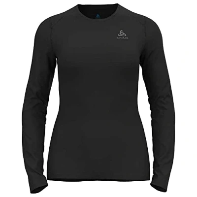 Abbildung von Odlo Damen Fundamentals Active WARM ECO Funktionsunterwäsche Langarm Shirt, Black