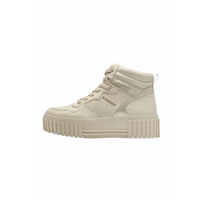 Abbildung von s.Oliver Damen Sneaker hoch High Top Rund, Beige (Cream), 40 EU