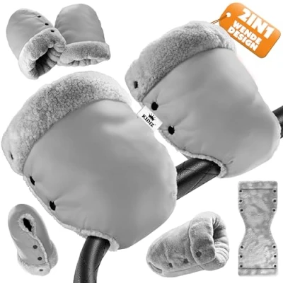 Abbildung von KIDIZ Kinderwagen Handwärmer, Handwärmer Handschuhe Handmuff Kinderwagenmuff