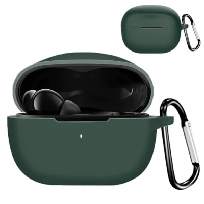 Abbildung von KANOYO Silikon Hülle für Soundcore by Anker P3i Kopfhörer Case und Schutzhülle Kompatibel Cover,Stoßfeste Schutzhülle,Kratzfest Tiefgrün