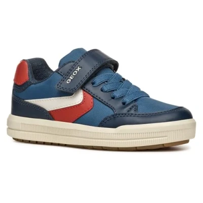 Abbildung von Geox J Arzach Boy A Sneaker, Avio/Dk Red, 26 EU