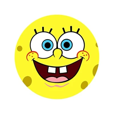 Abbildung von Tortenaufleger Spongebob, rund 20cm Fondantpapier PREMIUM