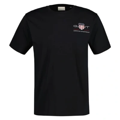 Abbildung von GANT Herren REG Archive Shield EMB SS T Shirt, Black, Standard