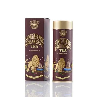Abbildung von TWG Tea Singapore Breakfast Schwarzer Tee und Grüner Vanille &amp; Gewürze Haute Couture Dose, 100G Geschenkset