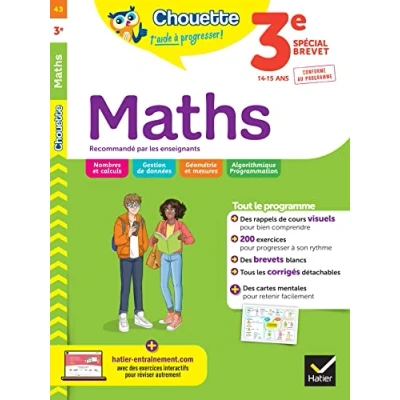 Abbildung von Chouette Maths 3e: cahier de révision et d&#039;entraînement recommandé par les enseignants