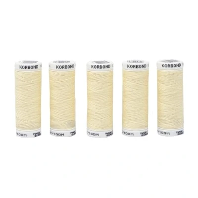 Abbildung von Korbond 100 m Polyester Gewinde, cremefarben