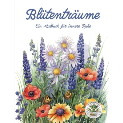 Abbildung von Blütenträume Ein Malbuch für innere Ruhe: Blumen Erwachsene mit mehr als 50 Ausmalbildern Entspannung, Kreativität und Achtsamkeit: ... MTM Verlag Erwachsene, Band 1)