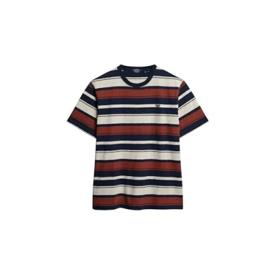 Abbildung von Superdry stripe Tshirt print, Herren, Größe: XXL, Navy