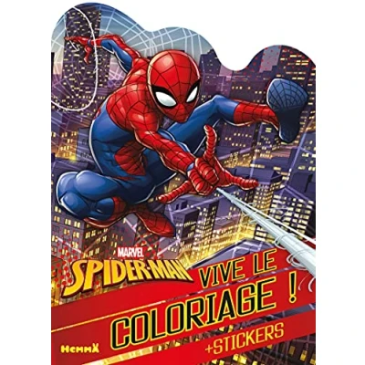 Abbildung von Marvel Spider Man Vive le coloriage !: Avec des stickers