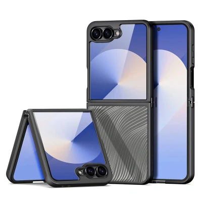 Abbildung von Samsung Galaxy Z Flip 7 Hülle MagSafe Kunststoff Dux Ducis Backcover/Hard Case Handyhülle Transparent