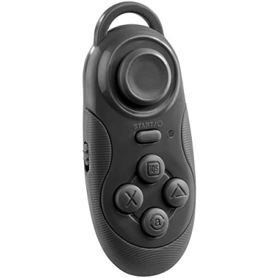 Abbildung von auvisio Joystick: Mini Akku Game Controller &amp; Fernbedienung, Bluetooth, iOS, Android, PC (Mini Gamepad, Wireless Controller, Virtual Reality Brille)