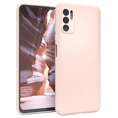 Abbildung von EAZY CASE Handyhülle Silikon mit Kameraschutz kompatibel Xiaomi Redmi Note 10 5G in Hellrosa, Rosa, Ultra dünn, Slimcover, Silikonhülle, Hülle, Softcase, Backcover
