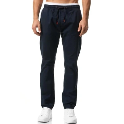 Abbildung von Indicode Jeans Osborne Stoffhose, Herren, Größe: Large, Navy