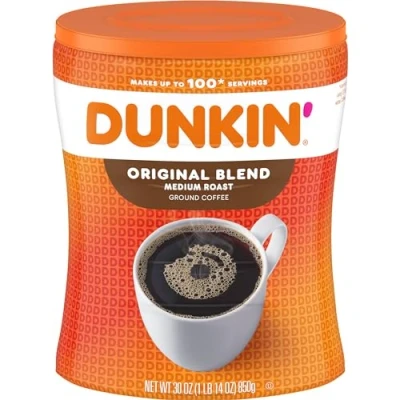 Abbildung von Dunkin&#039; Donuts Original Blend Medium geröstetes Kaffeemehl Kanister 850g