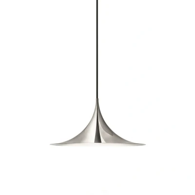 Abbildung von GUBI Hängeleuchte Semi, Ø 47 cm, chrom
