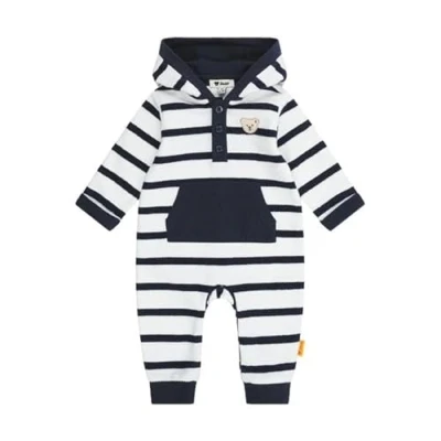 Abbildung von Steiff Strampler Sharky Jumpsuit für Kinder, Größe: 56, Bright white