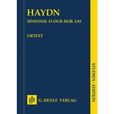 Abbildung von Sinfonie D dur Hob. I:93; Studien Edition: Besetzung: Orchester (Studien Editionen: Studienpartituren)