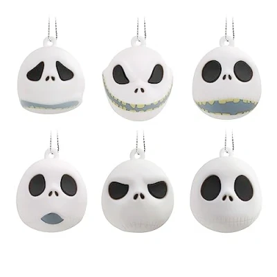 Abbildung von Hallmark Disney Tim Burton&#039;s The Nightmare Before Christmas Jack Skellington Heads Miniature Ornaments, Set of 6
