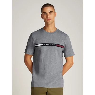 Abbildung von Tommy Hilfiger Insert TEE Tshirt basic, Herren, Größe: Small, Medium grey