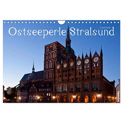 Abbildung von Ostseeperle Stralsund (Wandkalender 2025 DIN A4 quer), CALVENDO Monatskalender
