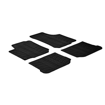 Abbildung von Gledring 0059 Fußmattensatz Gummi vorne und hinten 4 schwarz 750mm 550mm VOLKSWAGEN: Golf Schrägheck, Variant, New Beetle Schrägheck