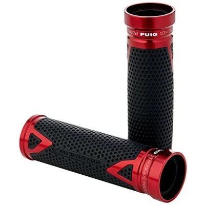 Abbildung von Puig 8191R Griffe Hi Tech Radikal Rot, 123 mm