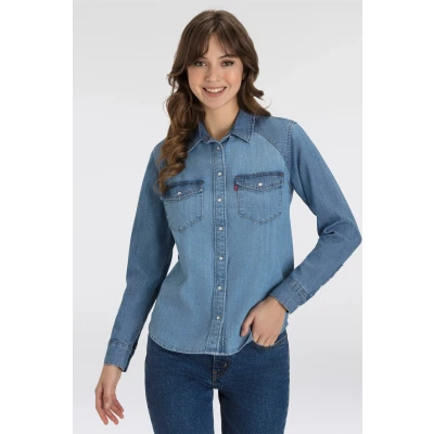 Abbildung von Levis Jeansbluse &quot;ESSENTIAL WESTERN&quot;, mit Brusttaschen Druckknöpfen
