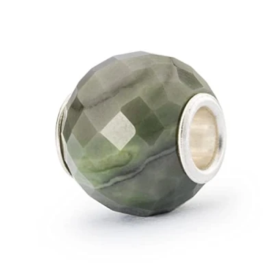 Abbildung von Trollbeads Runder Edelstein, facettiert (Grüner Calzit)