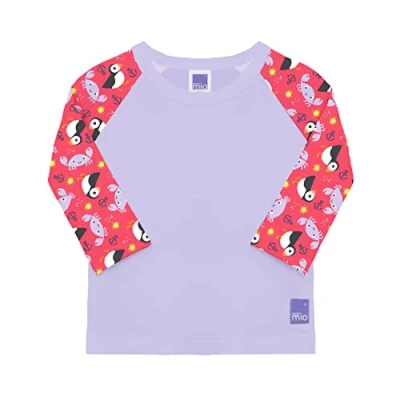 Abbildung von Bambino Mio, schützendes Schwimmshirt für Babys und Kleinkinder, Langarmshirt mit Sonnenschutz, LSF 40+, Schön, XL (2 Jahre+)