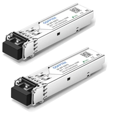 Abbildung von QSFPTEK 2 Pack 1000Base SX Gigabit SFP Modul Transceiver, 1G LC Port 850nm 550m DDM Multimode Mini GBIC für Cisco GLC MMD/GLC MM, Ubiquiti UF MM 1G, Netgear Mikrotik, D LINK, andere Schalter