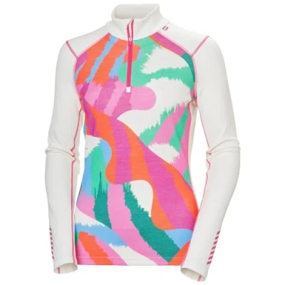 Abbildung von Helly Hansen Women Lifa Merino Midweight Gra 1/2 Zip Off White Jpb Aop Größe S