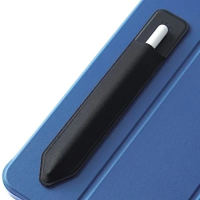 Abbildung von ESR Pencil Case Halter Kompatibel mit The (Pro und 1. 2. Generation), Elastische Tasche für Stylus Pen, Klebehülle an der Hülle befestigt, Schwarz
