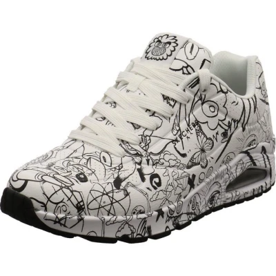 Abbildung von Skechers Sport UNO Sneaker low, Herren, Größe: 40, White/black Schuhe
