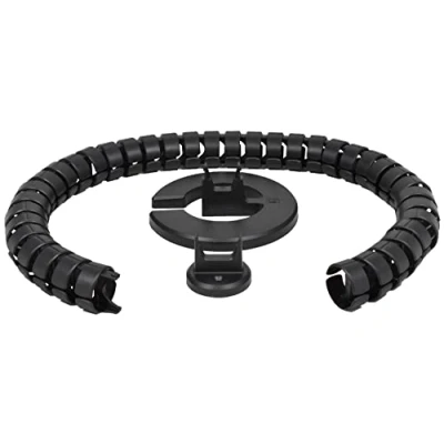 Abbildung von Oskar Lehmann Kabelführung rund Kaba 35 Länge:760 mm Design Kabelschlauch Made in Germany Kabelmanagement (schwarz)
