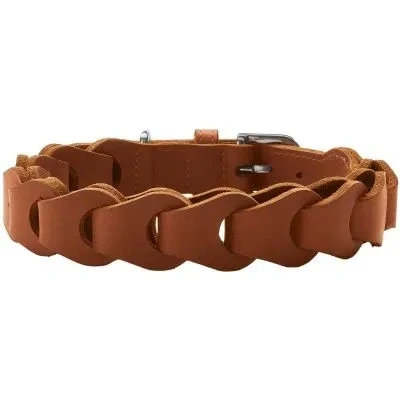 Abbildung von HUNTER Halsband Solid Education Chain S M (50), cognac 50